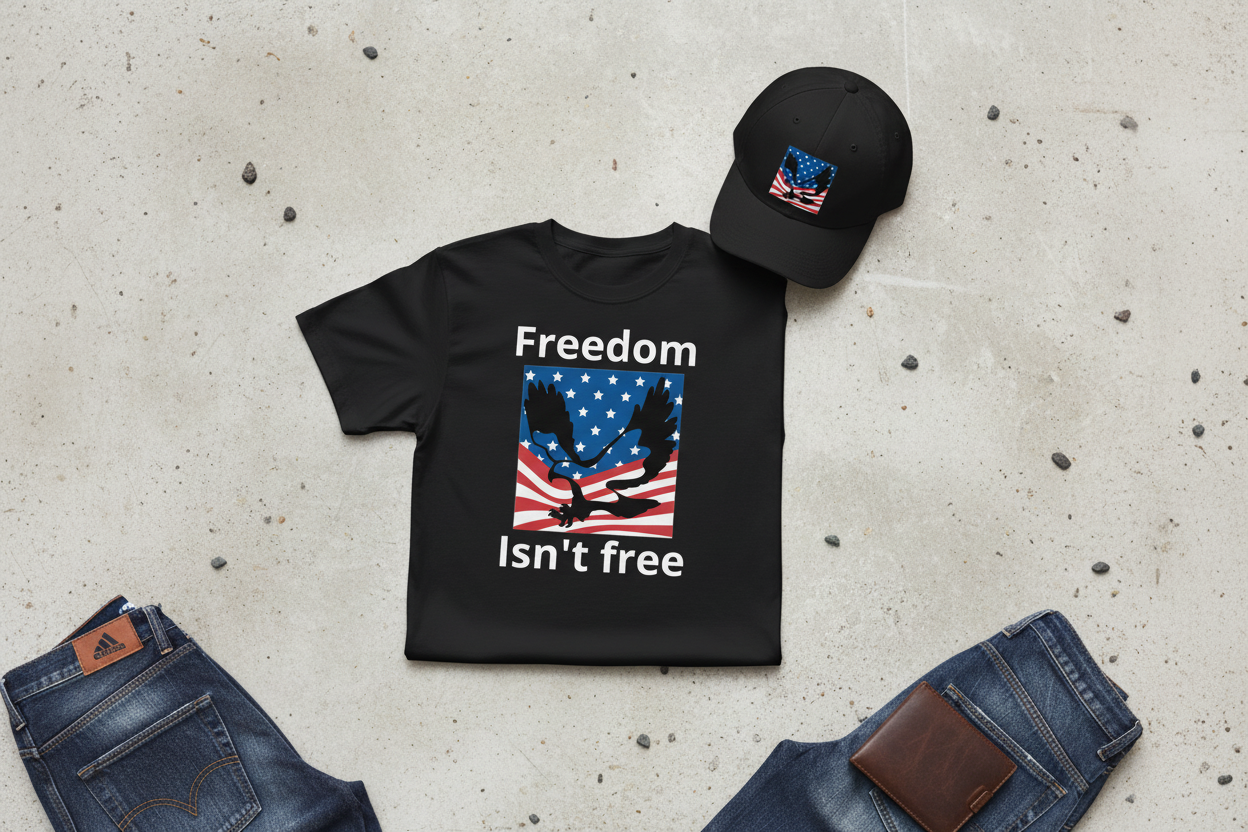 Americana Collection - Patriot Tee & Adidas Cap